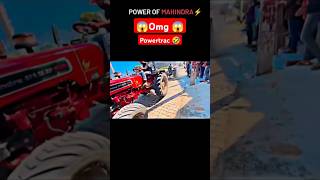 😱Mahindra 575 vs powertrac 😱farming agriculture shortsfeed facts stunt vairalvideo vidio [upl. by Arinaid]