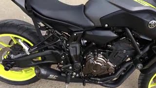 2019 Ultimate exhaust sound yamaha mt 07 sc project arrow mivv akrapovic graves RIDEMOTO [upl. by Donelle]