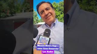 Manuel Rivera votando elecciones 2024 [upl. by Dollar]