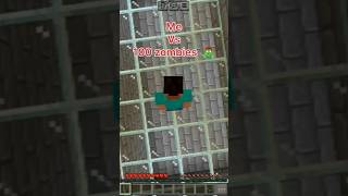 ME VS 100 ZOMBIES  Minecraft PVP  GoldenKishu  shorts gaming minecraftshorts [upl. by Llennoc]