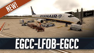 MSFS LIVE  Real World Ryanair OPS  NEW Manchester EGCC by TaiModels  PMDG 737800 Update [upl. by Noiz]