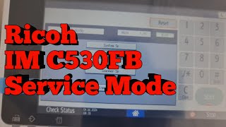 How to Enter Service Mode for Ricoh IM C530FB Printer Maintenance [upl. by Ylrac139]