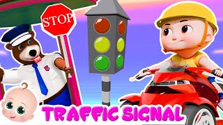 ट्रैफिक सिग्नल्स  Traffic Signal Song for Kids  Road Safety [upl. by Neirod]