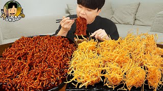 ASMR MUKBANG 직접 만든 양념 치킨먹방 튀김만두 짜파게티 레시피 amp 먹방 FRIED CHICKEN AND BLACK BEAN NOODLES EATING SOUND [upl. by Oiralih]