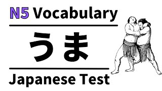 JLPT N5 vocabulary test 1 learn hiragana for beginner [upl. by Suollecram]