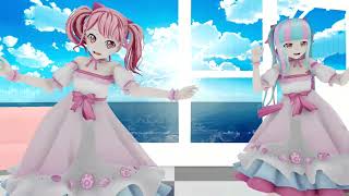 Drop Pop Candy Aya Pareo MMD Bandori [upl. by Aneladdam]