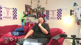 Newcastle 43 West Ham  Live Watchalong [upl. by Ahnavas992]