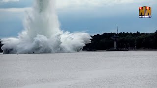 Biggest World War Two bomb found in Poland explodes while being defused [upl. by Wende]