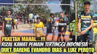 Meledak‼️Pemain tertinggi Indonesia RIZAL KAWATEVANDRO DIAS feat PEROTO gegerkan tarkam Majalengka [upl. by Ire]