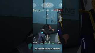 My Fastest Round In Valorant valorant valorantclips valorantplaysoftheday gaming [upl. by Noremak993]