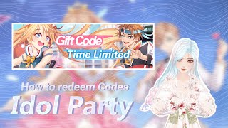 How to redeem Gift Codes WITH RUS SUB  IDOL PARTY PC  Liruko [upl. by Htebazila]