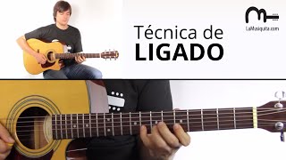 Como hacer el ligado en Guitarra  Técnica el ligado en Guitarra [upl. by Enyaw]