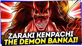 ZARAKI KENPACHIS BANKAI HOW THE STRONGEST SHINIGAMI BECAME THE RED DEMON  BLEACH [upl. by Irolam568]