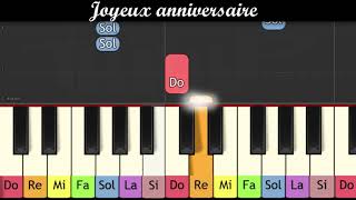 Piano pour enfants  Joyeux anniversaire [upl. by Krenn518]