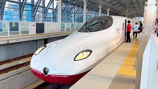 Riding on the Japans NEWEST Bullet Train  NishiKyushu Shinkansen KAMOME TakeoOnsen→Nagasaki [upl. by Ariajaj]