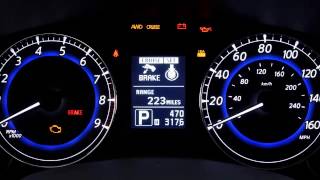 2013 Infiniti EX  Warning and Indicator Lights [upl. by Arondell]