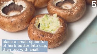 Escargot stuffed 🍽️ easy appetizer recipes 🍽️ [upl. by Annahavas]