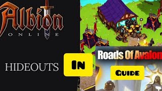 Hide out setup Guide in Road of Avalon  Albion Online  Mobile [upl. by Leizahaj]