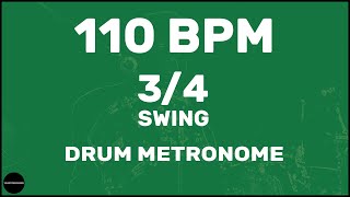 34 Swing  Drum Metronome Loop  110 BPM [upl. by Amik]