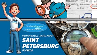 St Petersburg High Water Bill Investigation  Check Your DIGITAL Water Meter For Leaks [upl. by Ylagam92]