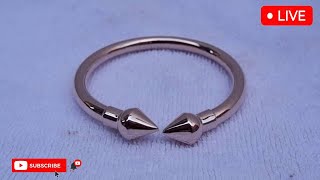 How to make 18k gold bracelet Lotus fashion 🔥🔨 gold viral video silver jewellry jewelry [upl. by Onitram]