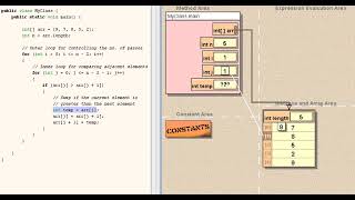 Bubble Sort Animation  StepbyStep Sorting Visualization [upl. by Yelah44]