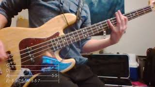 Roadrunner  The Modern Lovers Bass Cover WITH TAB [upl. by Yendic]