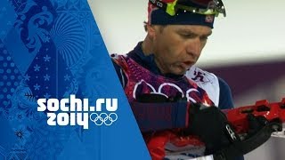 Mens Biathlon 10km Sprint  Bjoerndalen Wins Gold  Sochi 2014 Winter Olympics [upl. by Rolanda93]