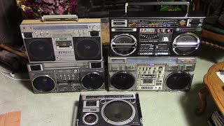 Play cassette Lasonic TRC975 Conion C100FJ Prosonic PQR9962 Victor RCM90 RC550 sale [upl. by Sucramat]