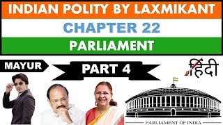 Indian Polity C22ParliamentPart 4Lok SabhaRajya SabhaSpeaker of Lok sabhafor UPSCMPSCetc [upl. by Ivett]