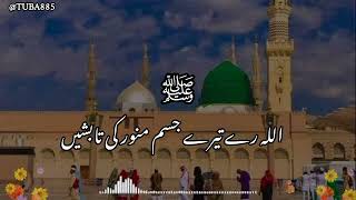 Sarvar kahun ke maliko Maula kahun tujhe  New Naat Sharif  Haert Touching  TUBA885 Urdu lyrics [upl. by Neilson]