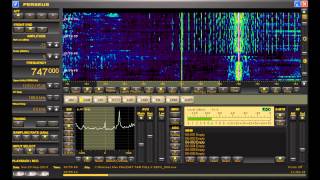 747 kHz TransPacific DX Radio Reception from JOIB NHK Japan in Michigan on Perseus SDR [upl. by Alyakam]