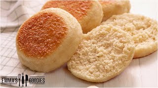 5 Ingredient NoKnead ENGLISH MUFFINS  The Easiest way to make English Muffins [upl. by Ayanat35]