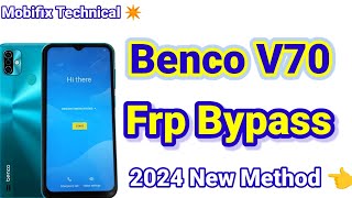 Benco V70 Frp Bypass  Benco V70 Frp Kaise Kare  2024 New Method  Benco V70 Lock 🔐 Bypass [upl. by Llerot730]