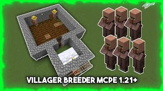 Cara Membuat VILLAGER BREEDER BEDROCK MCPE 121 [upl. by Ainotal]