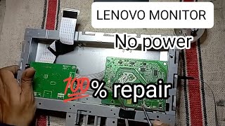 lenovo monitor no power  monitor power supply repair [upl. by Gussy]