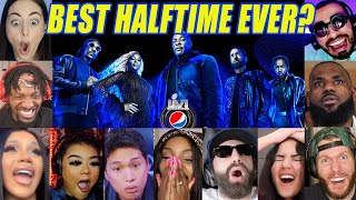 The Best Reactions To Super Bowl LVI Halftime  Dre Snoop Eminem Mary J Kendrick 50 cent [upl. by Oikim80]