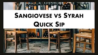 Sangiovese vs Syrah Quick Sip Red Wine Comparison 🍇 [upl. by Ahterahs]