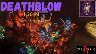 Diablo 4  Season 6 Deathblow Overkill Barbarian Build amp Pit 75 [upl. by Nohsyar]