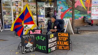 Tsering Dongshi Advocates for Tibet and Raises Awareness Every Wednesday in New York [upl. by Auberon21]