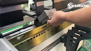 HUNSONE Stainless Steel Sheet Precise Bending Operation [upl. by Aicenet]