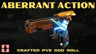 ABERRANT ACTION PVE God Roll  Crafting Guide  New Solar Sidearm  Destiny 2 [upl. by Artenal]