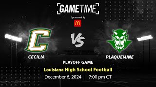 Cecilia vs Plaquemine  Louisiana  12062024 [upl. by Arihk]