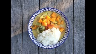 GELBES THAI CURRY MIT KÜRBIS  VEGAN [upl. by Jehial]