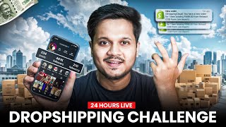 24 Hour Indian DROPSHIPPING Challenge With INSTAGRAM PAGE 🤯 Live Sales amp Profit Reveal 💰🚀 [upl. by Fruma]