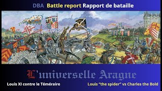 DBA rapport de bataille Français dordonnance contre Bourguignons tardifs [upl. by Nirraj]