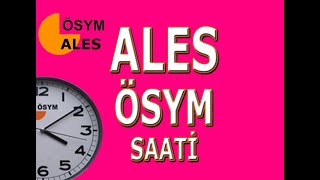 REKLAMSIZ ALES ÖSYM SAATİ 150 DAKİKA kpss yks tyt ales dgs ösym saati ösymsaati [upl. by Uahc]