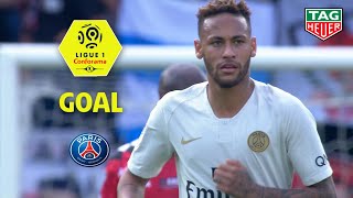 Goal NEYMAR JR 53 pen  EA Guingamp  Paris SaintGermain 13 EAGPARIS  201819 [upl. by Asyar]