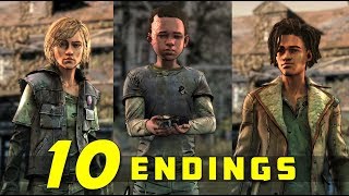 The Walking Dead Final Season  All Possible Endings Violet Louis amp Tenns Fate [upl. by Kcajyllib203]