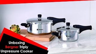 Bergner 35 litres Unpressure Cooker Unboxing amp Review  Macherlas kitchen amp vlogs unboxingvideo [upl. by Nadeau]